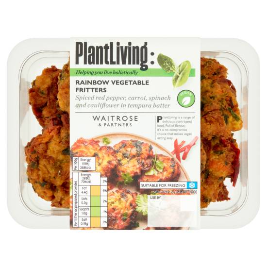 Waitrose & Partners PlantLiving: Rainbow Vegetable Fritters