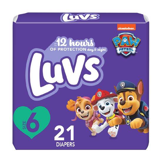 Luvs Triple Leakguards Diapers, Size 6, 21 CT