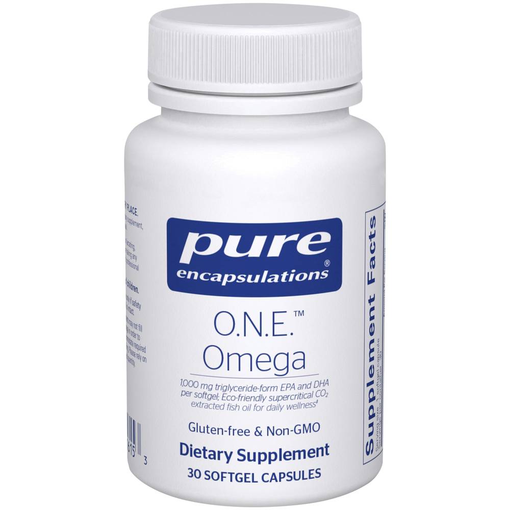 O.N.E. Omega - 1,000Mg Triglycerine-For Epa & Dha Per Serving (30 Softgels)