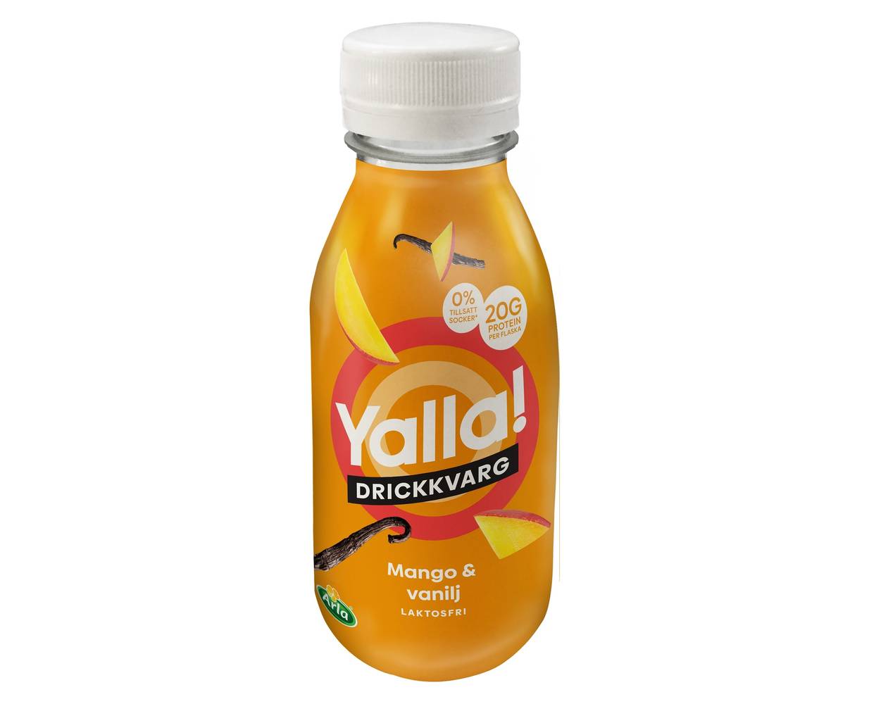 YALLA DRICKKVARG MANGO & VANILJ 350ML