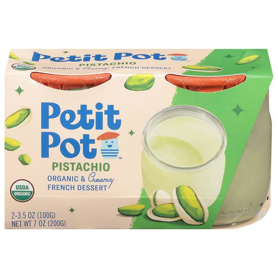 Petit Pot Organic & Creamy Pistachio French Dessert (2 ct)