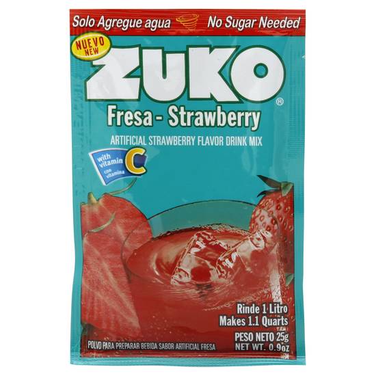 Zuko Fresa Strawberry Flavor Drink Mix (0.9 oz)