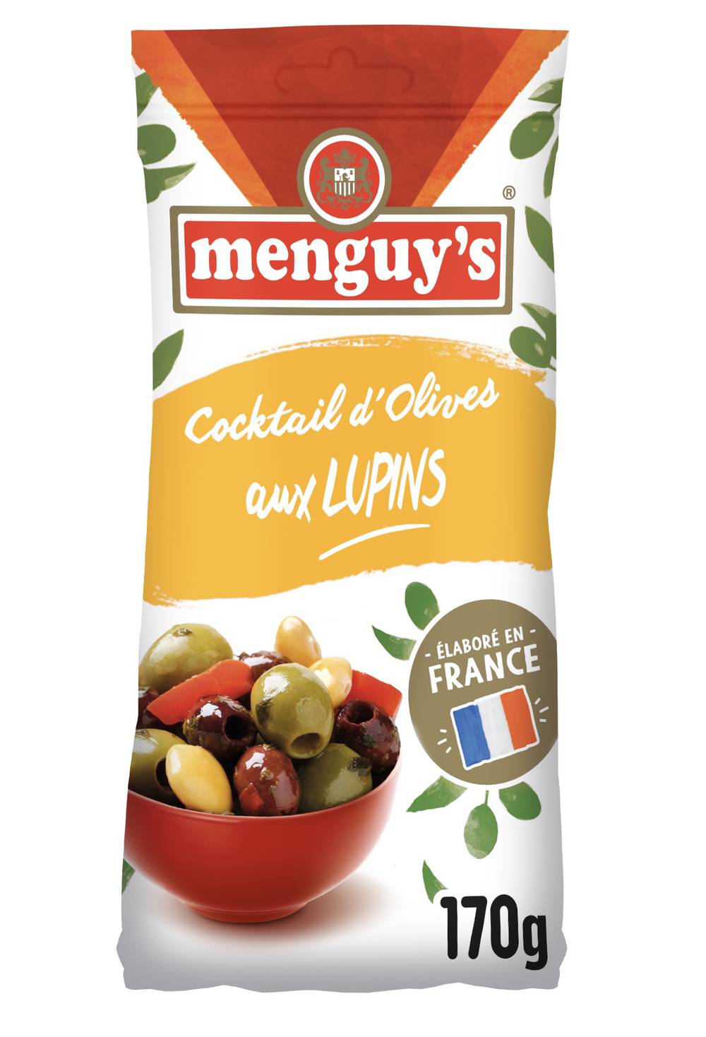 Menguy's - Olives vertes dénoyautées aux lupins