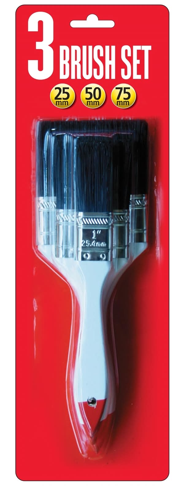 UNi-PRO 3 Piece Paint Brush Set