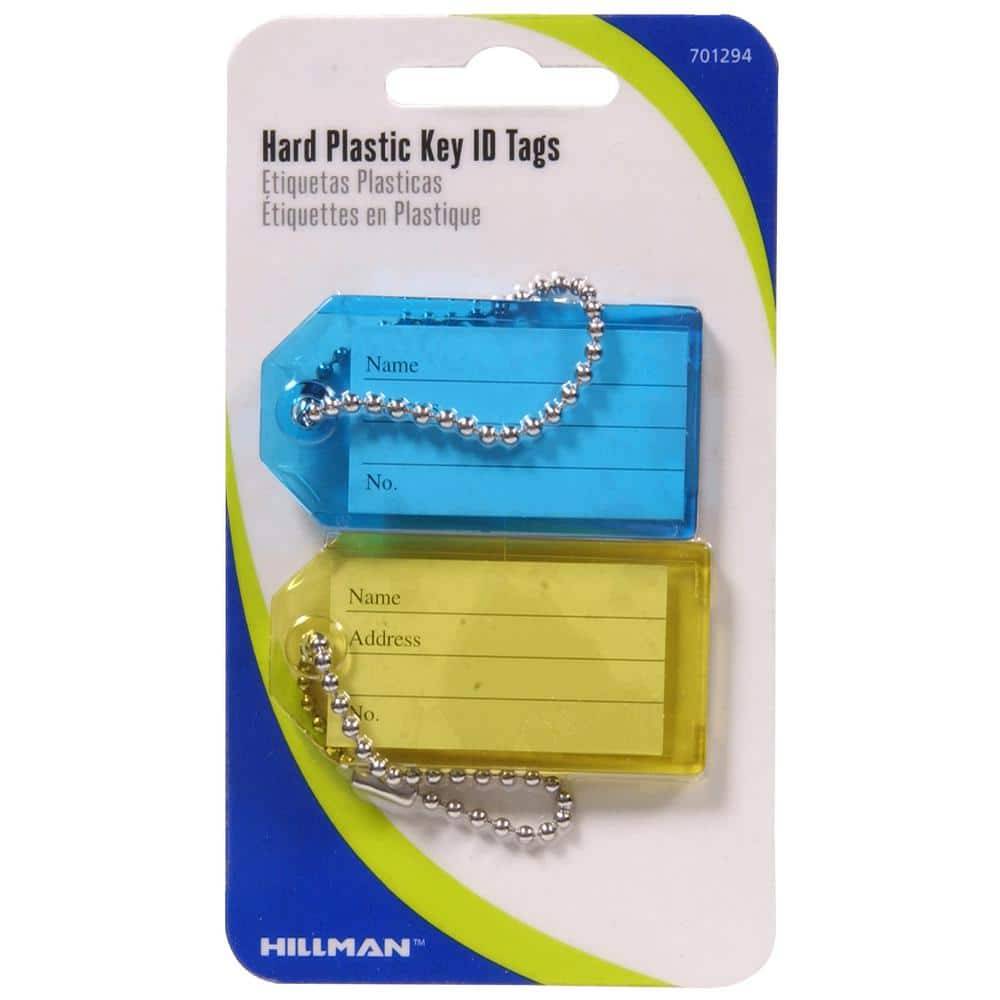 Hillman Hard Plastic Key Identification Tag Assortment (2 Pack)