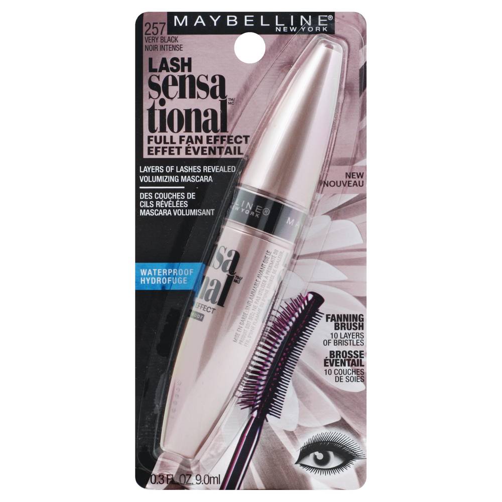 Maybelline New York Lash Sensational Waterproof Mascara Black