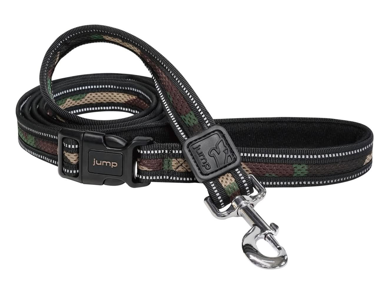 JUMP! Reflective Mesh Camo Dog Leash, 6 ft