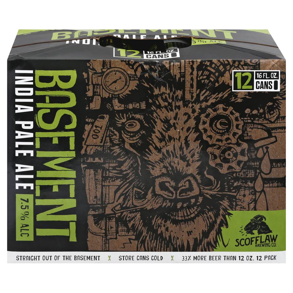 Scofflaw Brewing Company Basement Ipa (12x 16oz cans)