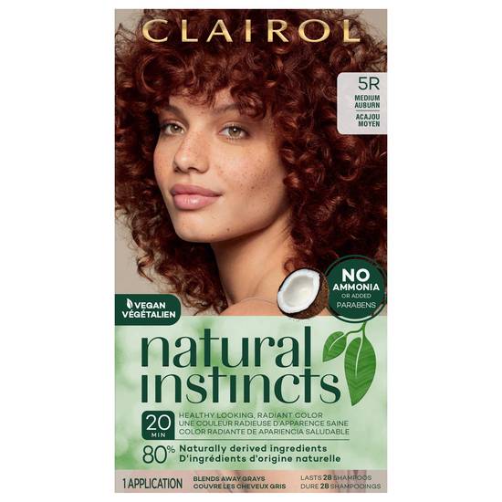 Clairol Natural Instincts Medium Auburn 5r Hair Color