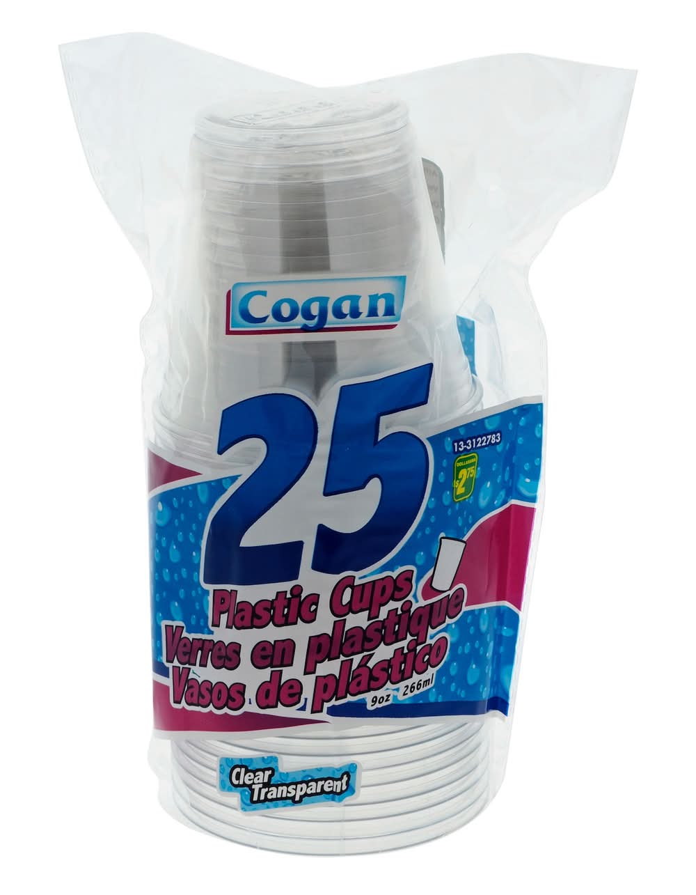 25 gobelets jetables évasés 9oz