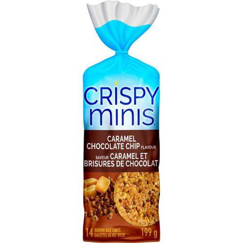 Crispy minis minis galettes de riz au caramel et aux brisures de chocolat (199 g) - caramel chocolate chip rice cakes (199 g)