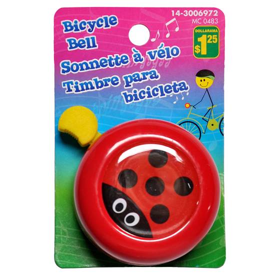 # Colourful Happy Face Metal Bicycle Bell (##)