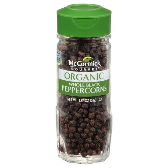 Mccormick Gourmet Organic Whole Black Peppercorns