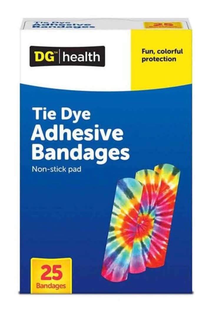 Dg Health Tie Dye Adhesive Bandages 25 Ct