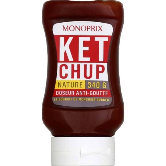 Monoprix Ketchup Nature Le Flacon De 340G