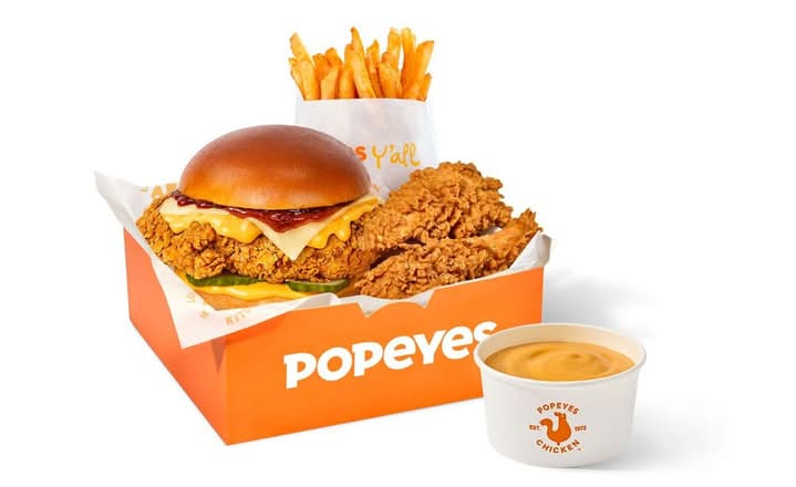 Regular Cheesy Chicken Sandwich BIG Box Meal