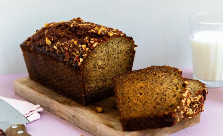 Pecan Studded Banana Bread