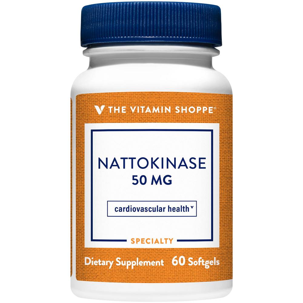 Nattokinase - Antioxidant Support For Cardiovascular Health - 50 Mg (60 Softgels)