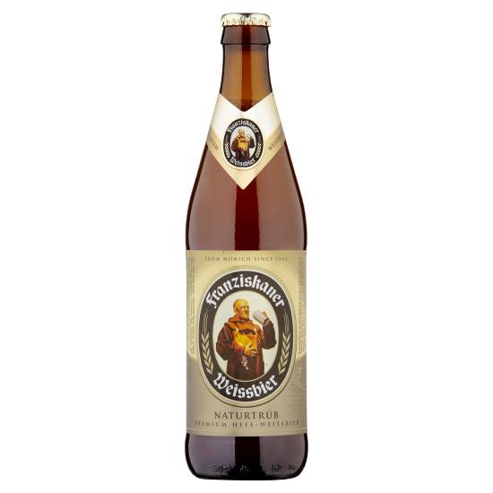 Franziskaner Weissbier German Craft Wheat Beer Bottle (500 ml)