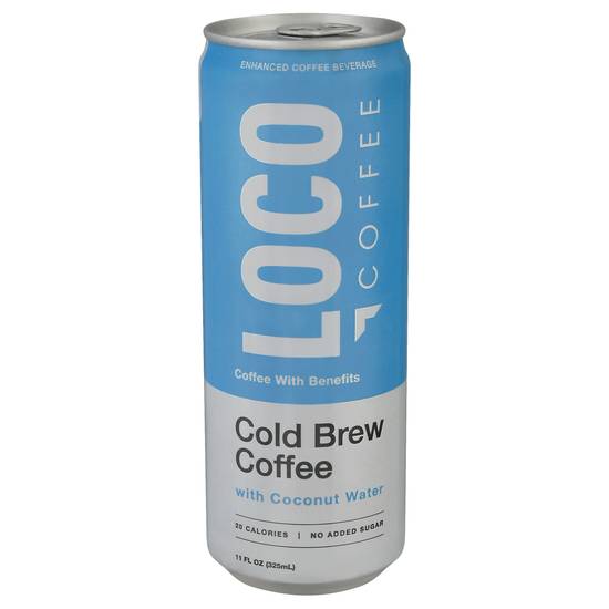 Loco Coffee Original Cold Brew Coffee + Coconut Water (11 fl oz)