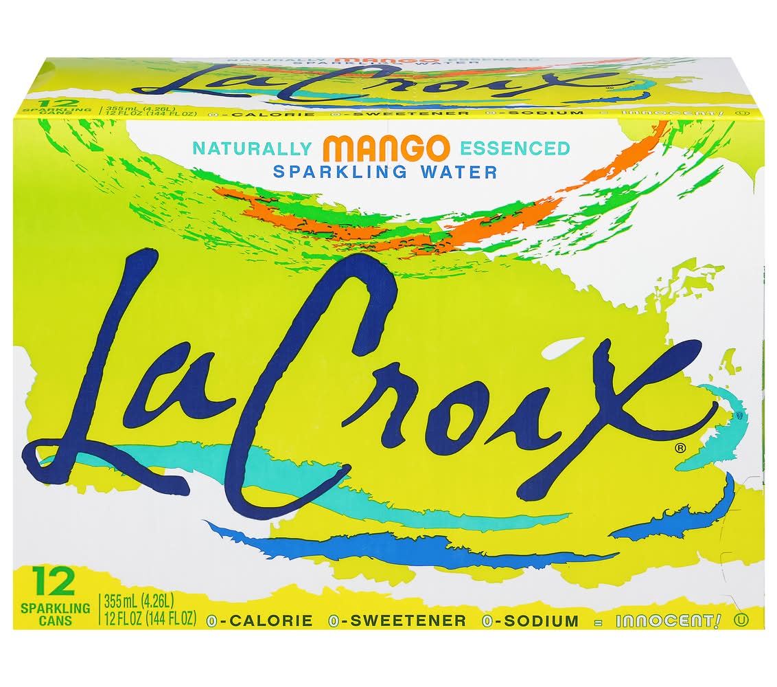La Croix Naturally Mango Essenced Sparkling Water (12 x 12 fl oz)