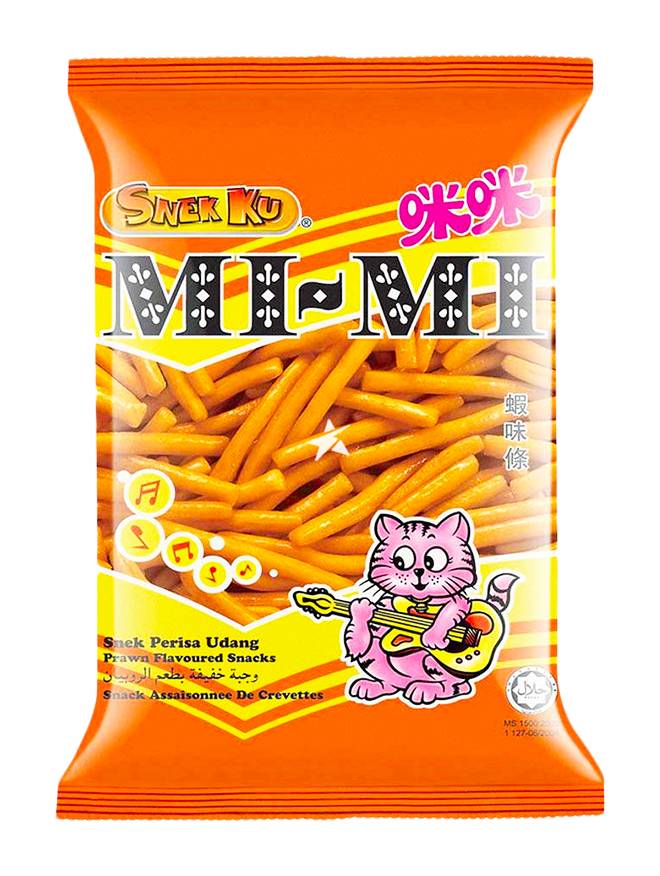 Snek Ku Mi Mi Prawn Flavour Snack (80g)