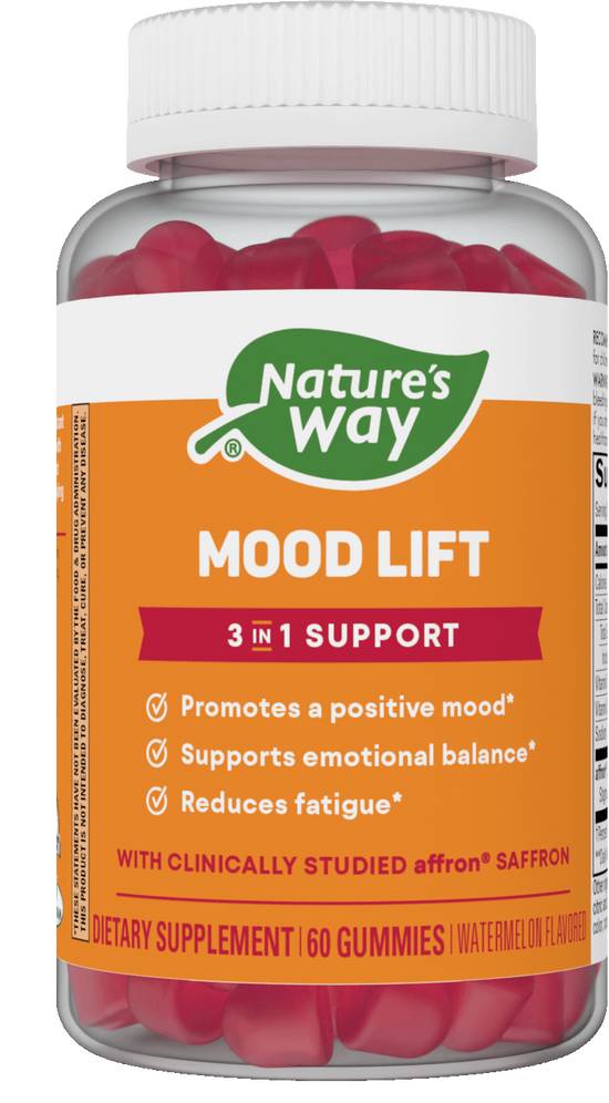 Nature's Way Mood Lift Affron Saffron and Vitamin D3 Gummies