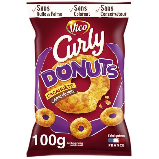 Vico - Curly apéritifs donuts cacahuète