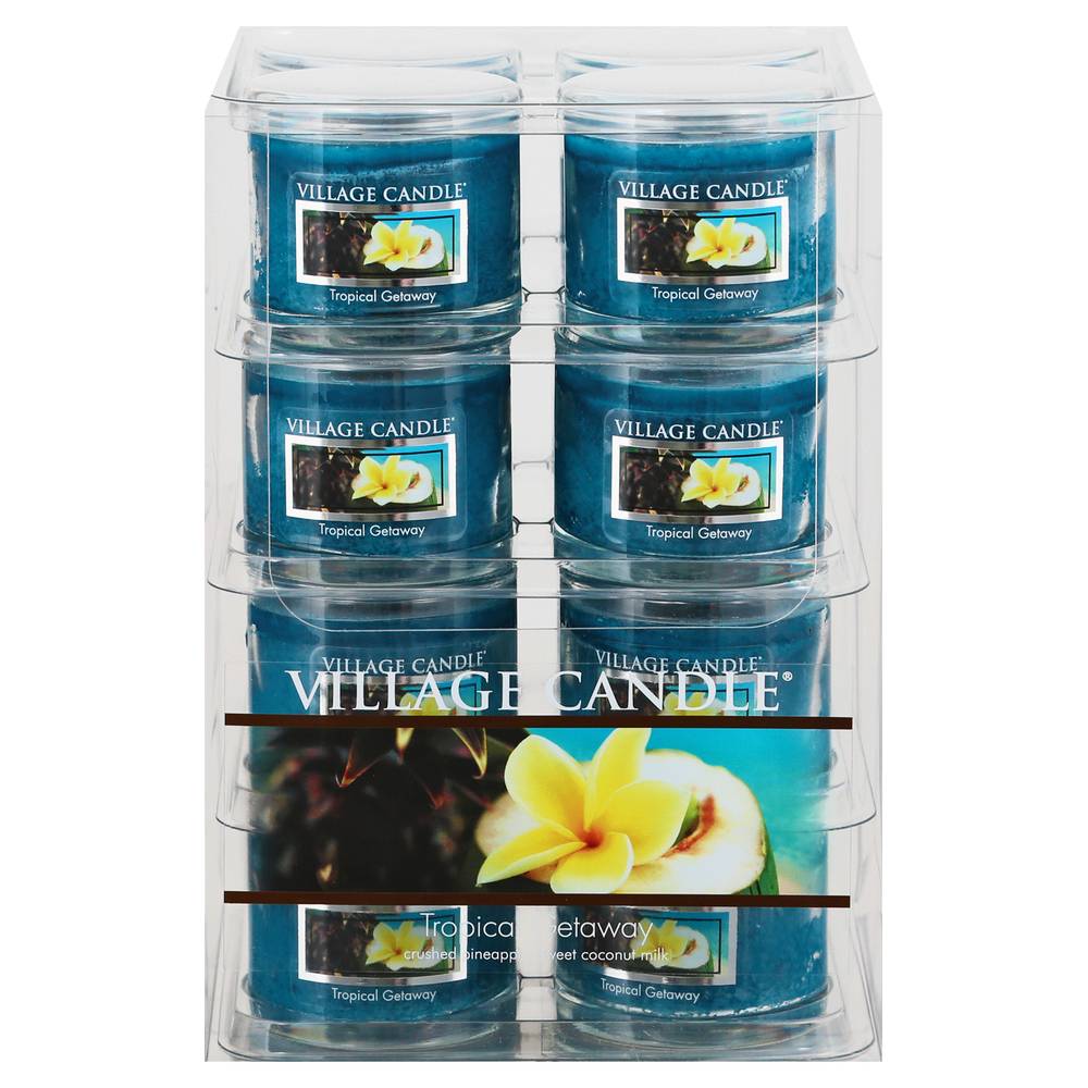 Village Candle Tropical Getaway Candle, Blue (16 ct)