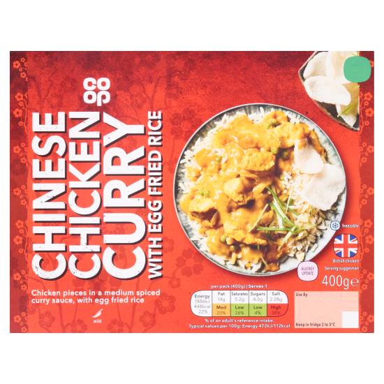 Co-Op Chinese Chicken Curry With Egg Fried Rice 400g