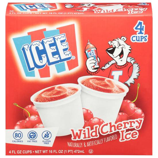 Icee Wild Cherry Cups (4 ct)