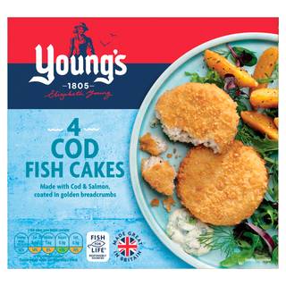 Young's 4 Cod Fish Cakes 200g