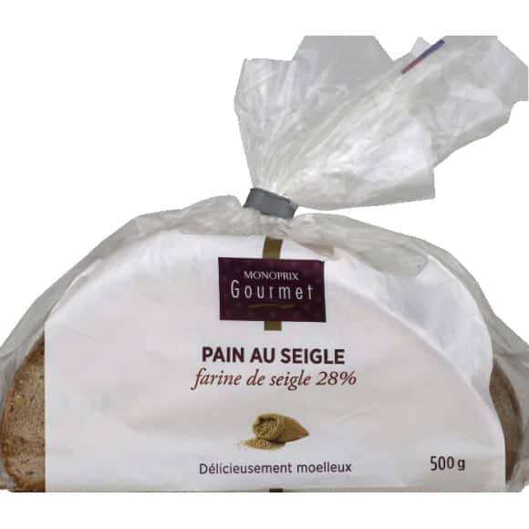 Monoprix Gourmet Pain Au Seigle Le Sachet De 500G