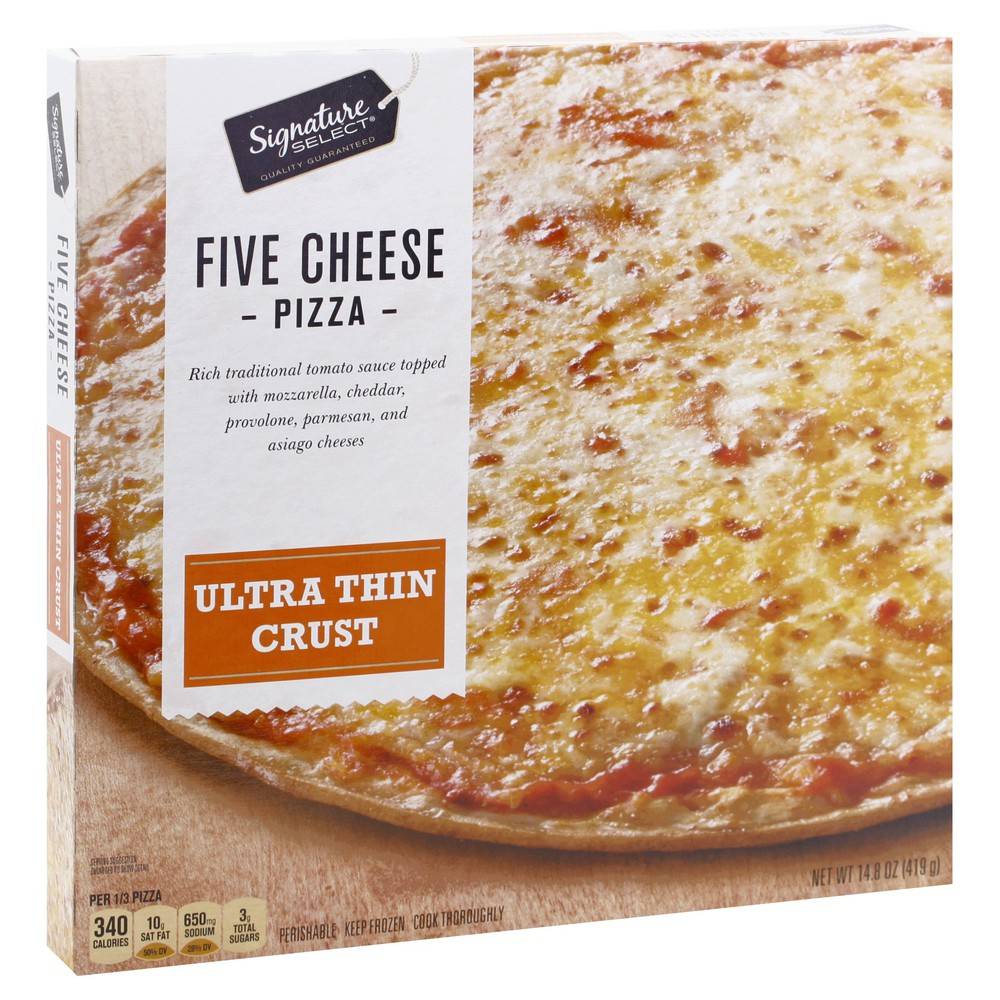 Signature Select Ultra Thin Crust Five Cheese Pizza