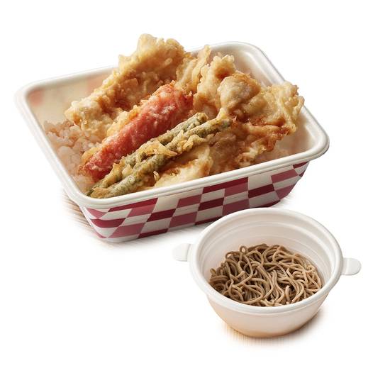 とり天丼弁当（冷小藪そば）セット