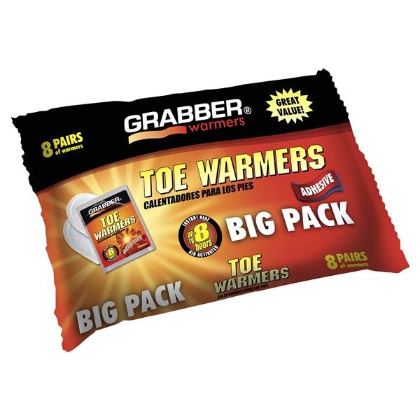 Grabber Toe Warmer 8 Pack Value Pack