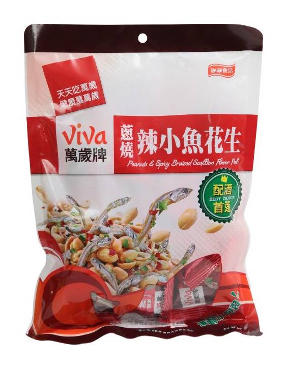 萬歲牌蔥燒辣小魚花生 | 96 g #33060510
