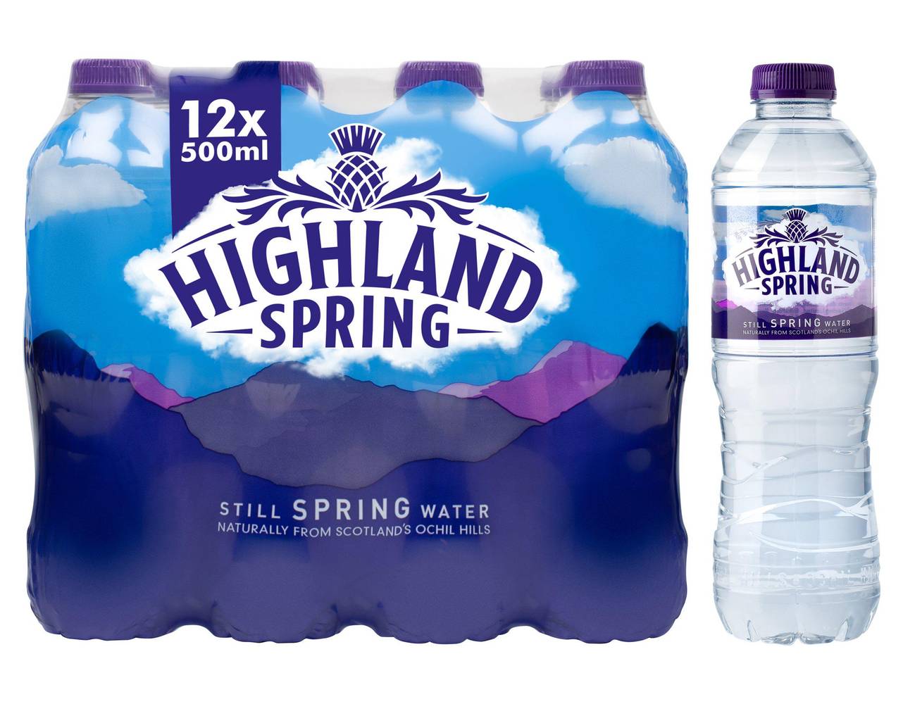 Highland Spring Still Spring Water (12 x 500ml)