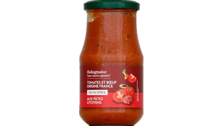 Monoprix Sauce bolognaise Le bocal de 420 g