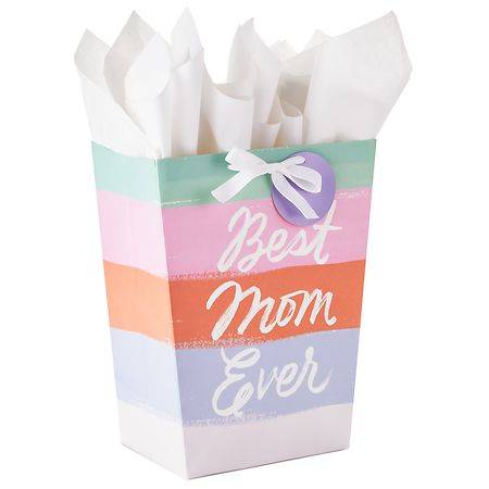 Hallmark Mother's Day Gift Bag With Tissue Paper (Best Mom Ever) Large - 1.0 ea