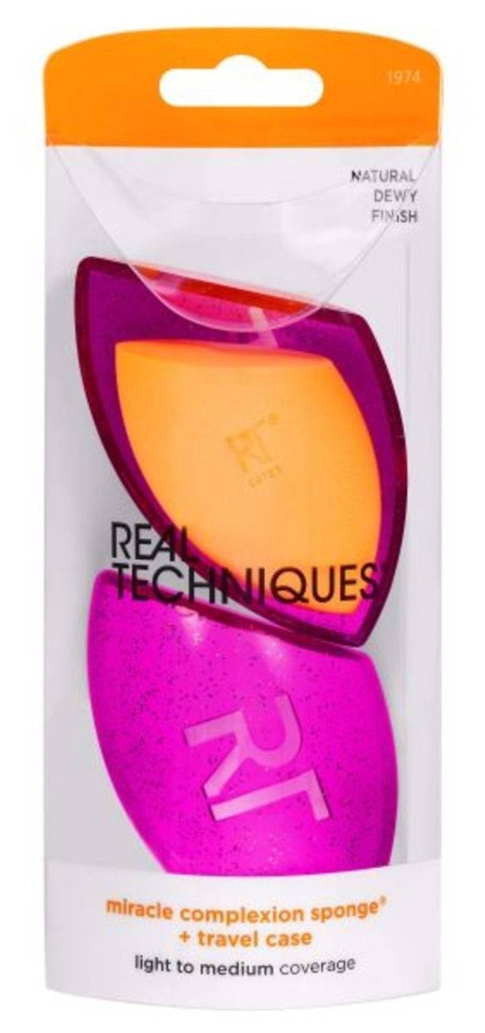 Real Techniques Miracle Complexion Sponge+ Case, Purple (2 ct)