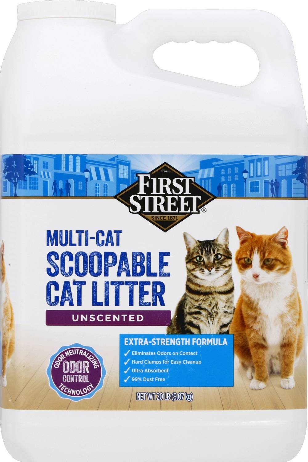 First Street Unscented Scoopable Cat Litter (20 lbs)