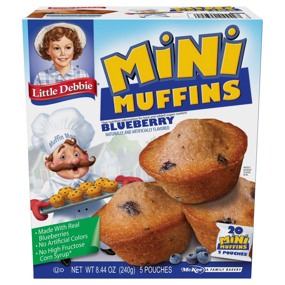 Little Debbie Blueberry Mini Muffins (8.44 oz, 5 ct)