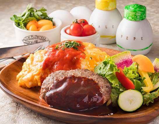 デミグラス和牛ハンバーグプレート Demi-Glace Japanese Beef Hamburg Steak Plate