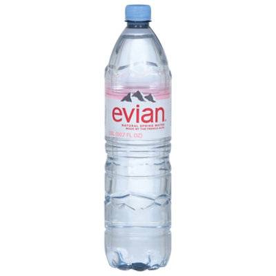 Evian Natural Spring Water Bottle - 1.5 Liter
