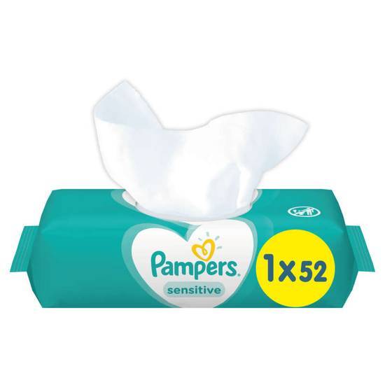 Pampers Sensitive - Lingettes pour bébé x52