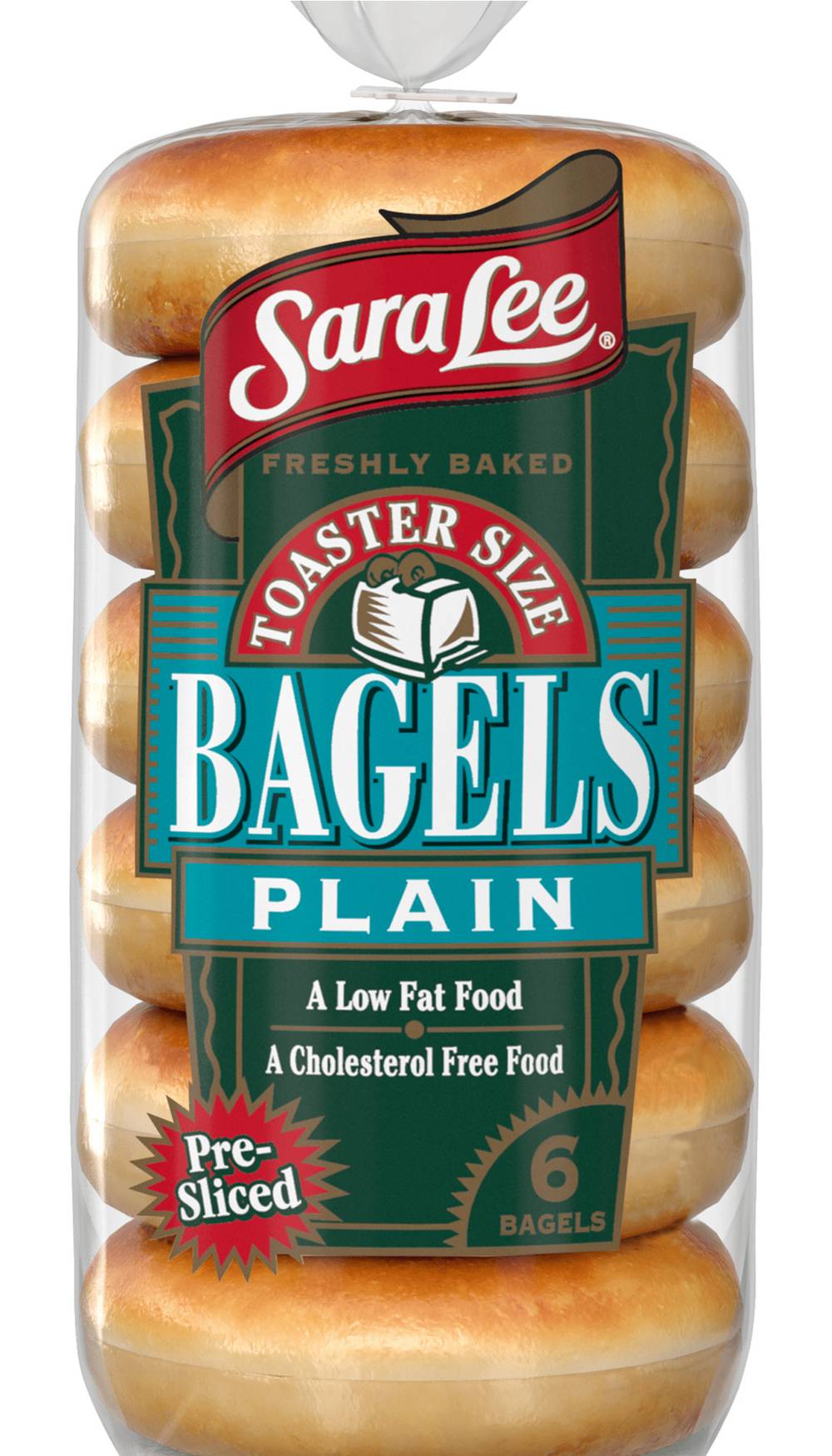 Sara Lee Sliced Plain Bagels (13 oz, 6 ct)