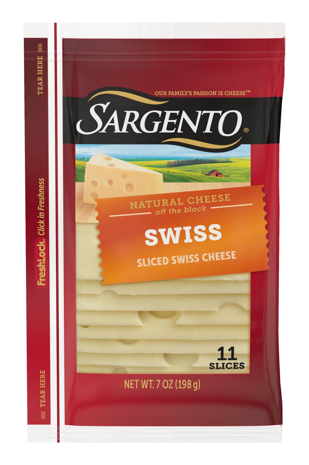 Sargento Swiss Natural Cheese Slices (7 oz, 11 ct)