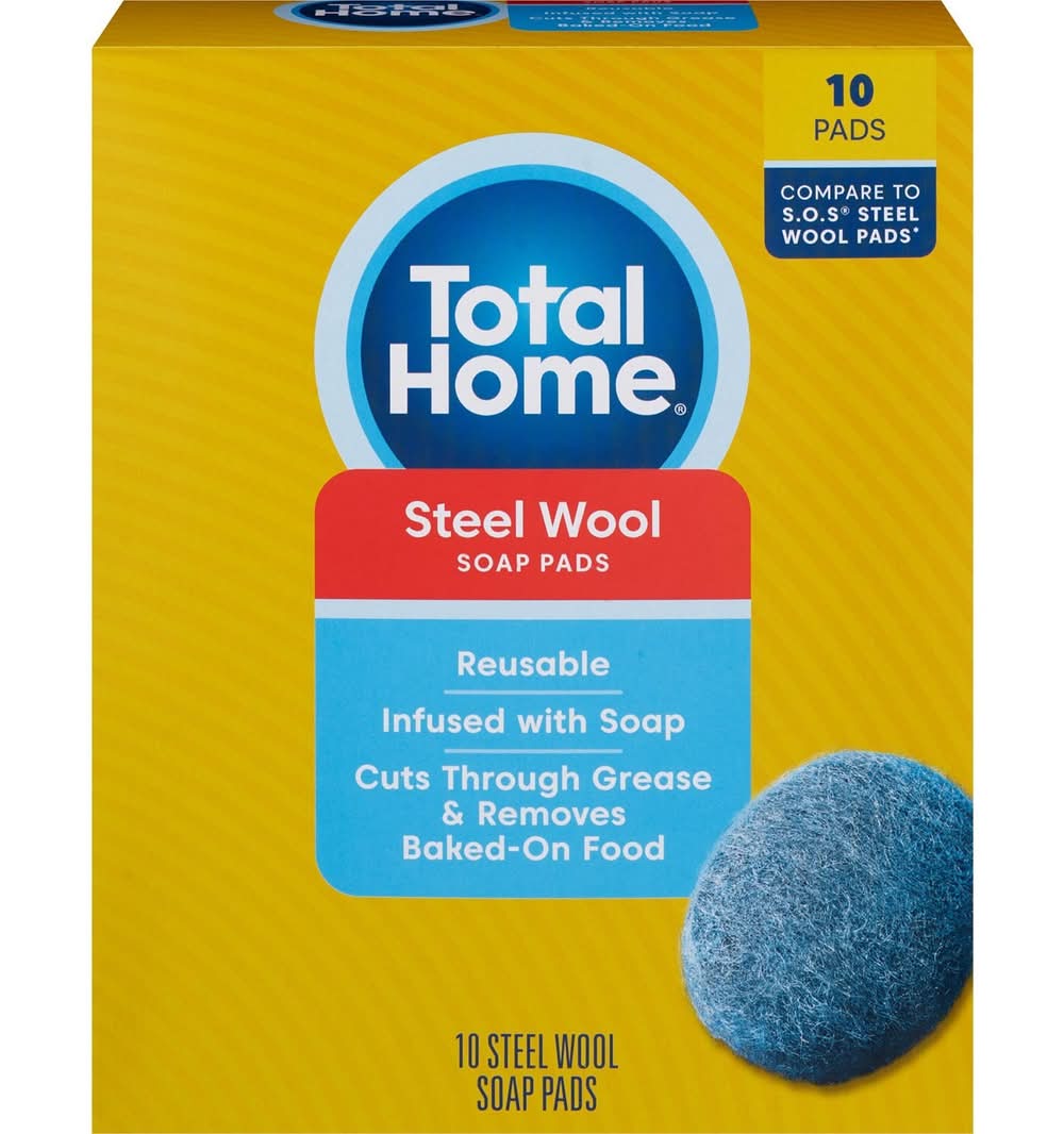 Total Home Steel Wool Soap Pads (10 ct)