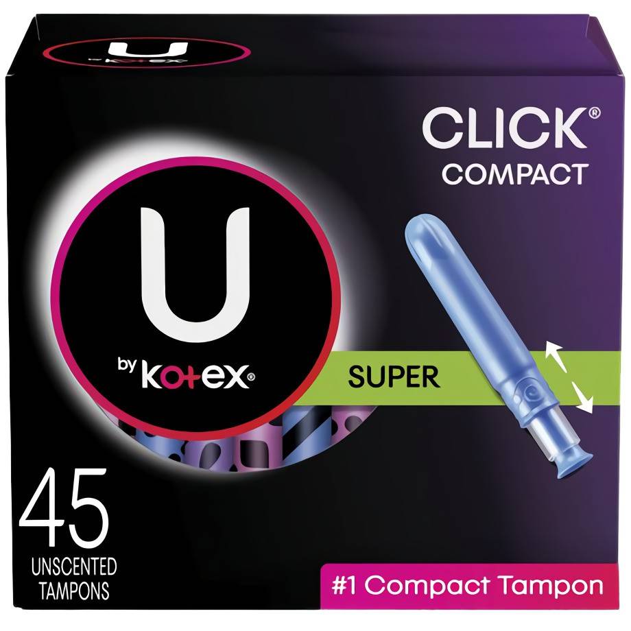 U by Kotex Click Compact Super Absorbency Tampons (50 g)